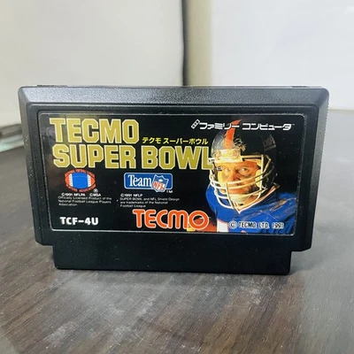 Tecmo Super Bowl Nintendo Famicom Tecmo 1991 TCF-4U Japanese Version Sports - Image 1 of 4