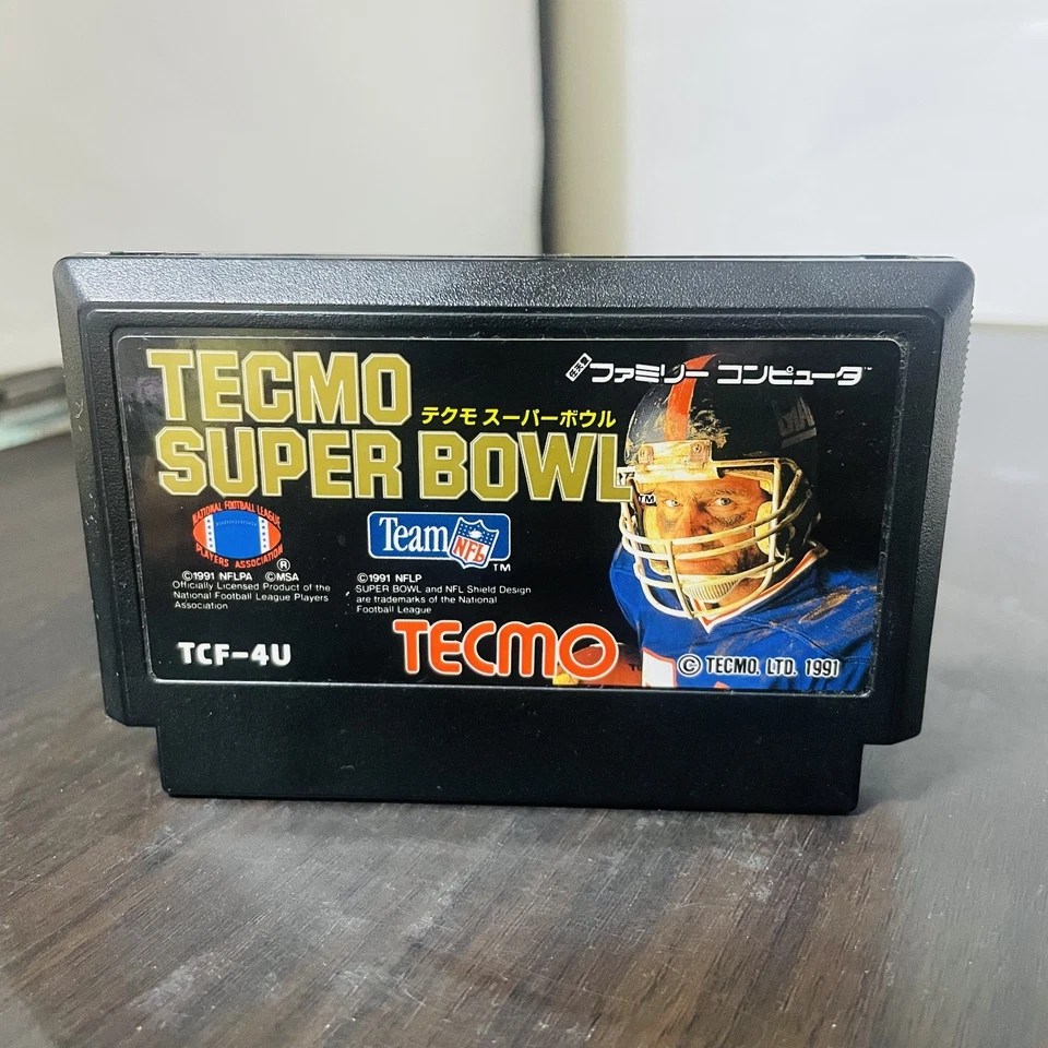 Tecmo Super Bowl Nintendo Famicom Tecmo 1991 TCF-4U Japanese Version Sports - Image 1 of 4