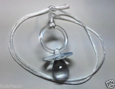 Collares Chupete Transparente 2-1/2" Baby Shower Fiesta Juego Favores U-Pick Colores Foto 1 de 2