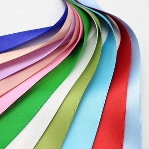 11 Yards 25mm(1") Double Sided Satin Ribbon Gift Bow Wedding Craft 10 Color - Picture 1 of 4