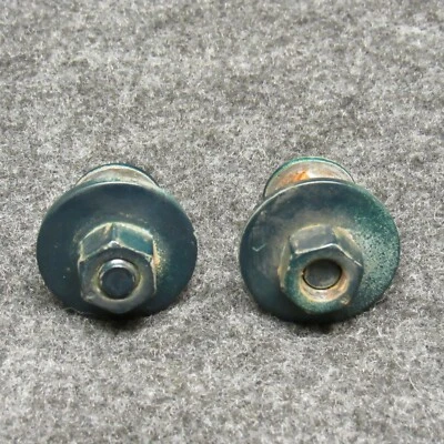 Pontiac Bonneville 1996-1999 (2) capó bisagra pernos tuercas verde oscuro OEM H816 Foto 1 de 3