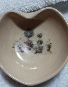 Yesteryears Hand Turned Pottery Marshall Texas Trinket Dish Spoon Rest Plant... - Picture 1 of 6