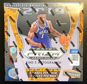 2019 Panini Prizm Draft Picks Basketball Hobby Box 5 Autographs Guaranteed - Picture 1 of 5