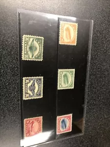 US Back Of Book C1-C6 Mint Original Gum Extremely Fine Set - Bild 1 von 8