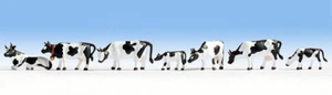 Figurines Noch N (36721): 9 Cows, Black White - Picture 1 of 1