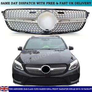 For Mercedes GLE-Class C292 350 450 AMG 4-matic Front Bumper Grille 2015 To 2018 - Picture 1 of 16