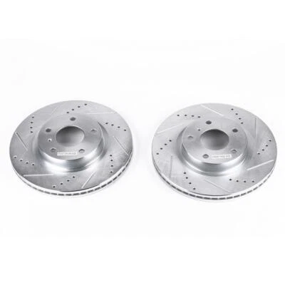 PowerStop Disc Brake Rotor Set - Fits Infiniti G35 2003-2005, Nissan 350Z 2003-2 - Image 1 of 4