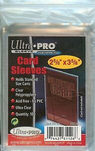 Ultra Pro 100 Trading Card Sleeves - Standard Size Deck Protectors - Pokemon MTG Ultra Pro 100 Trading Card Sleeves - Standard Size Deck Protectors - Pokemon MTG