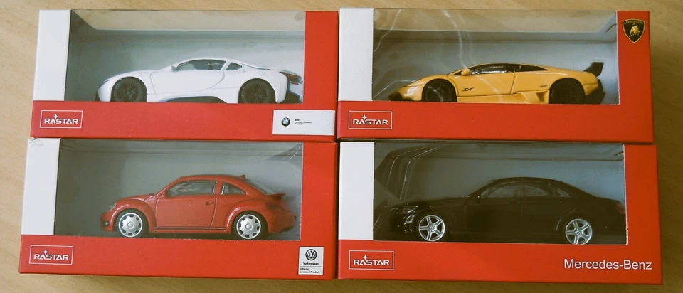 RASTAR - DIE CAST MODELLAUTOS - 1:43 - 4 Modelle zur Auswahl - NEU - Bild 1 von 1