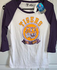 LSU Old Navy Louisiana State Tigers 3/4 chemise femme à manches taille S neuve avec étiquettes