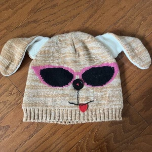 Claire's Childrens Animal With Shades Beanie Hat Winter Warmth One Size - Picture 1 of 6