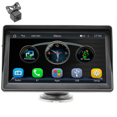 Car Radio Multimedia Player 7in HD Touch Screen Bluetooth Mirror Link W/Camera - Image 1 of 4