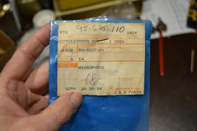 *NOS* LOTE DE 3 CARTUCHOS DE MICRÓFONO MOTOROLA-ELECTRET 50-5227J01 Foto 1 de 4