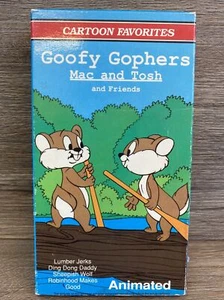 Goofy Gophers Cartoon Classics Mac & Tosh And Friends Animated VHS VINTAGE RARE - Picture 1 of 9