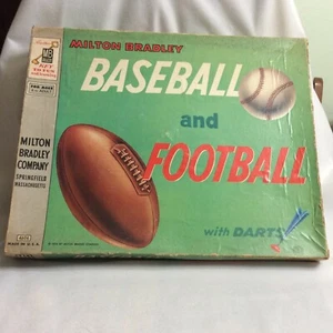 RARE Milton Bradley 1956 Baseball and Football with 1 dart - Picture 1 of 12