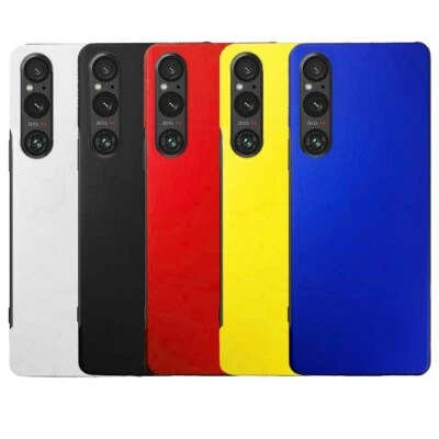 Para Sony Xperia 1 V 10V Suave Mate Goma Rígida Carcasa Trasera Cubierta Foto 1 de 4