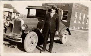 ALTES FOTO 1923 -1925 CHEVROLET SUPERIOR AUTO & BESITZER - Bild 1 von 2