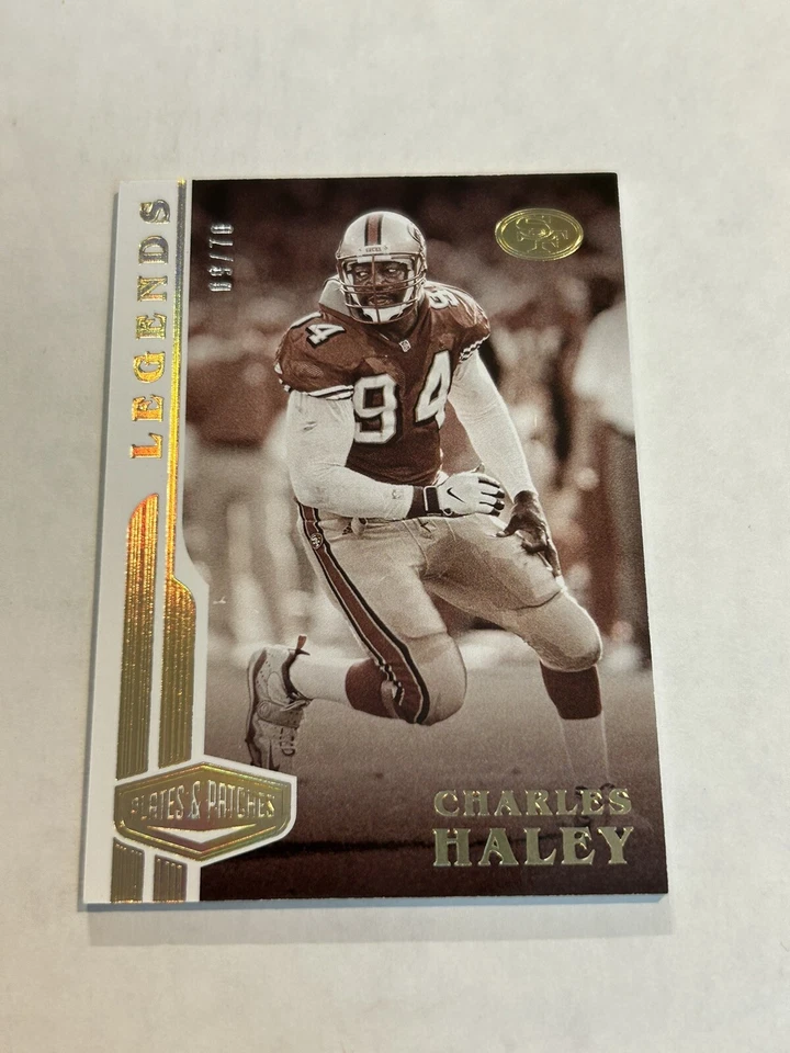 2020 PLATES & PATCHES CHARLES HALEY 9/70 LEGENDS SP 49ERS - Image 1 of 2