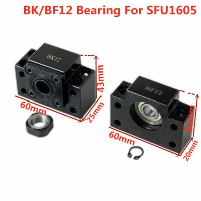 1PC BK/BF12 Bearing Mounts for SFU1605 - Image 1 of 2