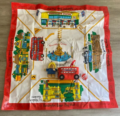Alfombra de juego de oso Eden Paddington de colección mapa de estación de autobuses de Londres mini felpa difícil de encontrar de colección Foto 1 de 4
