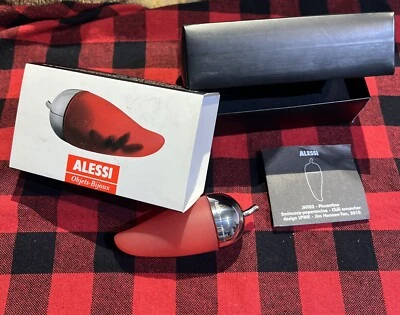 ALESSI PICANTINO Chile Rallado Silicona/Acero Inoxidable Nuevo En Caja Foto 1 de 4