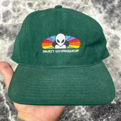 Gorra de colección Alien Workshop Snapback años 90 skate skateboarding espectro de lana Foto 1 de 4
