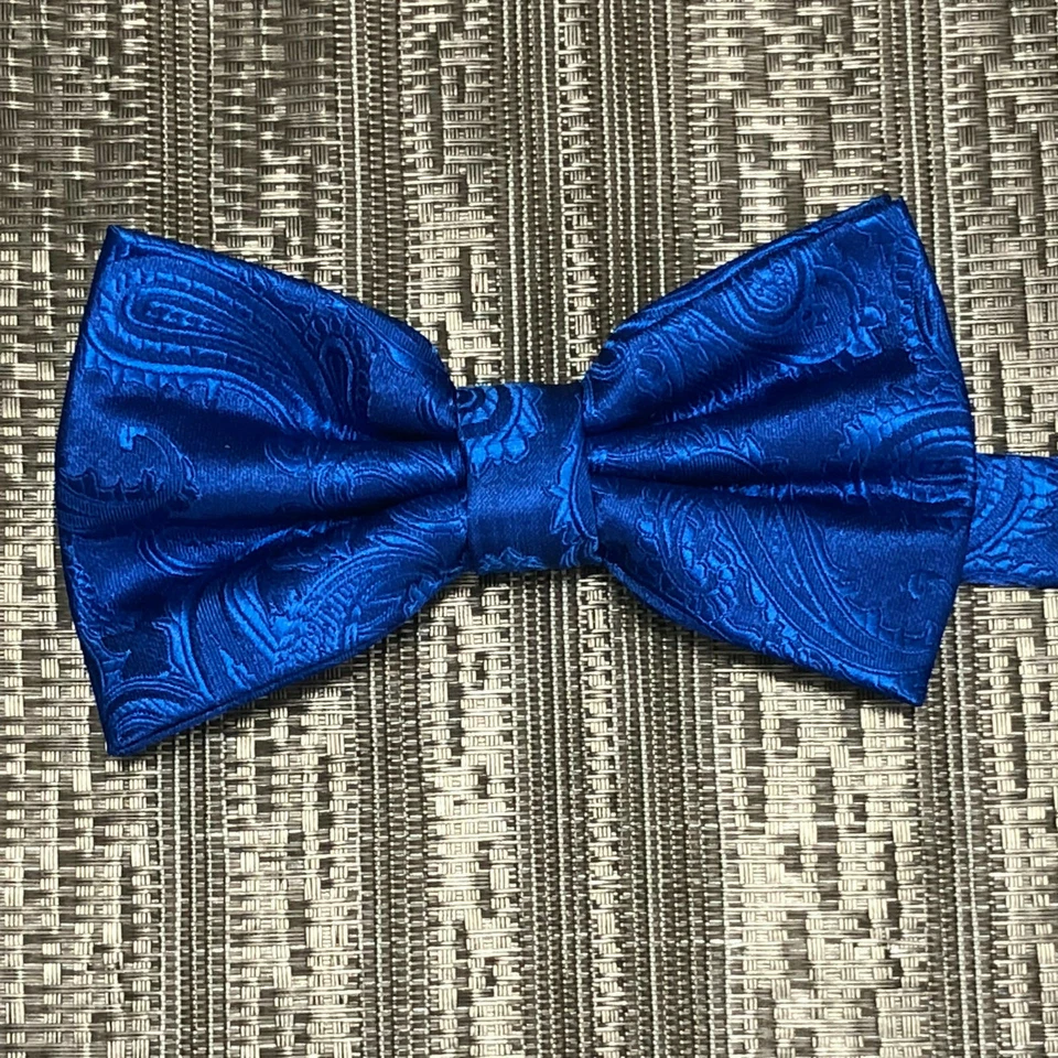 Nuevo Para hombres Diseño MARIPOSA AZUL REAL PREATADO PAJARITA GRADUACIÓN BODA FIESTA FORMAL Foto 1 de 1