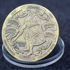 10 Stück Rüstung Gottes Herausforderung Geschenk Münze Sammlerstück Epheser 6:103-12 - Bild 1 von 8