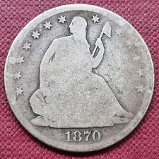 1870 S Seated Liberty Half Dollar 50c Circulated #60960