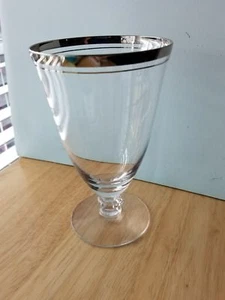 Bicchiere da tè ghiaccio Brookmar vintage 5 7/8" di Tiffin - finitura platino francescano - Foto 1 di 1