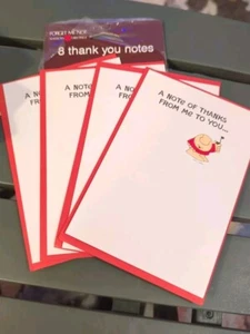 4 biglietti di ringraziamento vintage Ziggy Tom Wilson banconote e buste 1983 auguri americani - Foto 1 di 10