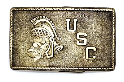 Hebilla de cinturón vintage de troyanos USC Foto 1 de 4