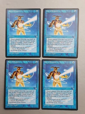 Ray of Erasure x4 PLAYSET, MTG Ice Age (1995), Common Blue Instant NM - Image 1 of 2