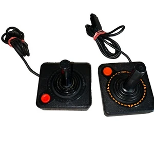 2 Atari OEM Joystick Controller For 2600 Console System Black Authentic - Picture 1 of 4