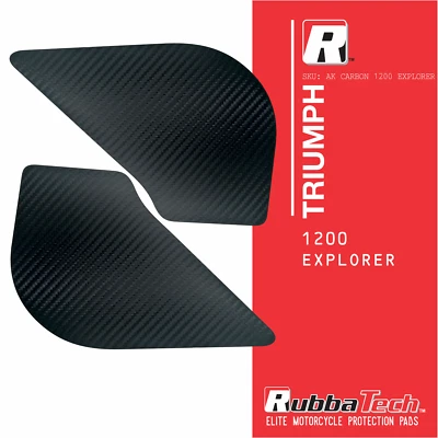 Rubbatech Ak Carbon Tank Knee Pads Set for Triumph 1200 Explorer - Image 1 of 2