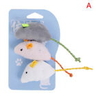 Cat toy imitation Plush mouse 3 pack containing cat mint to amuse catL X! ba