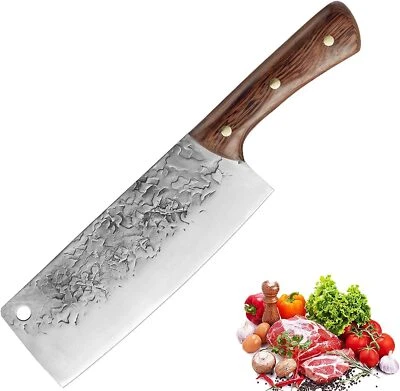 Cuchillo de cocina chino cuchillo de chef profesional de 7,5" cuchillo de corte hecho a mano Foto 1 de 4