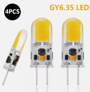 4X GY6.35 LED COB Lamp 2W Dimmable Pin Base Bulb Cold White AC12V - Picture 1 of 10