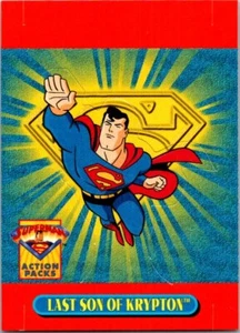 1996 Skybox DC Superman Action Packs Pop-Out Card P10 Last Son Of Krypton  - Picture 1 of 2