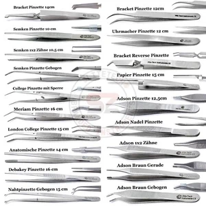 Pinzas quirúrgicas profesionales atención médica pinzas anatómicas dentales - Imagen 1 de 23