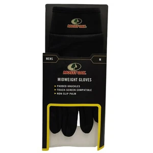 Mossy Oak mittelschwere Handschuhe Herren Größe Medium schwarz Touchscreen kompatibel Neu mit Etikett - Bild 1 von 6