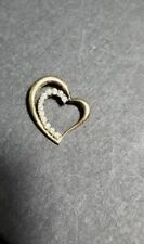 Kay Jewlers 10k Yellow gold diamond heart Pendant for Necklace