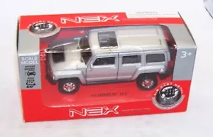 1:32 1:34 WELLY NEX HUMMER H3 SILVER FORD 4.5" NIB 43701CW - Picture 1 of 6