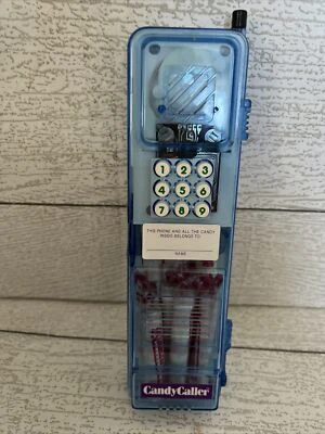 BerZerk Candy Werks Candy Caller Smarties 8 дюймов синий контейнер для телефона винтажный 1994 - Изображение 1 из 4