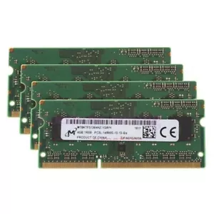 4x4GB Micron 1Rx8 PC3L-14900 DDR3L-1866MHz SO-DIMM Laptop Memory RAM - Picture 1 of 1