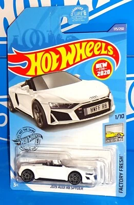 Hot Wheels New For 2020 Factory Fresh Series #175 2019 Audi R8 Spyder White - Image 1 of 2