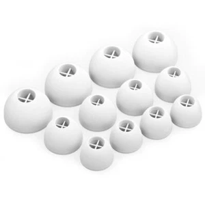 12 x Silicone EarBuds Ear Tips For Sennheiser Momentum True Wireless 2 in White - Picture 1 of 5