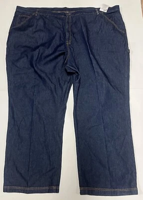 Pantalones de mezclilla Mainstreet azules carpintero pierna ancha recta 40T 58 X 33 algodón azul nuevo con etiquetas Foto 1 de 4