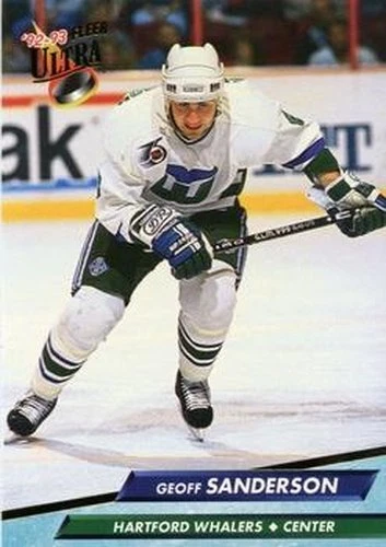 #75 Geoff Sanderson - Hartford Whalers - 1992-93 Ultra Hockey - Image 1 of 1