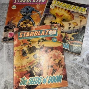 STARBLAZER UK COMIC LOT OF 4 - Picture 1 of 2